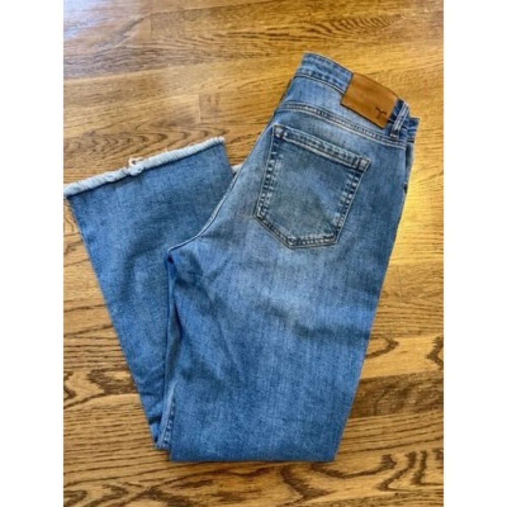 Women’s Tecovas Flare Crop Jeans. Size 31